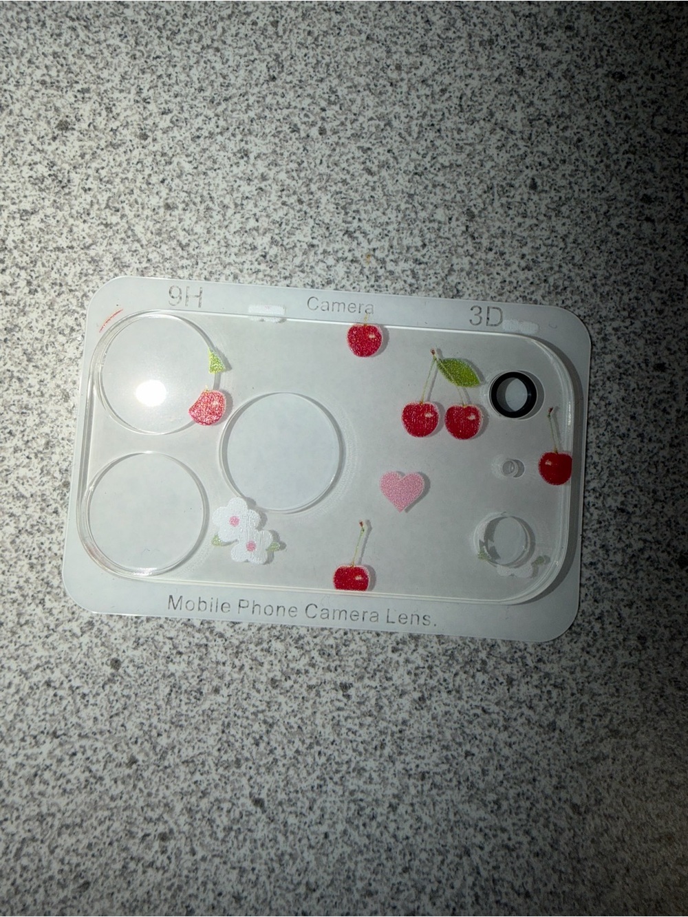 Clear Cherry Camera Lens Protector for Mobile Phone